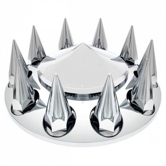 Spiked Front Axle Chrome Wheel Cover