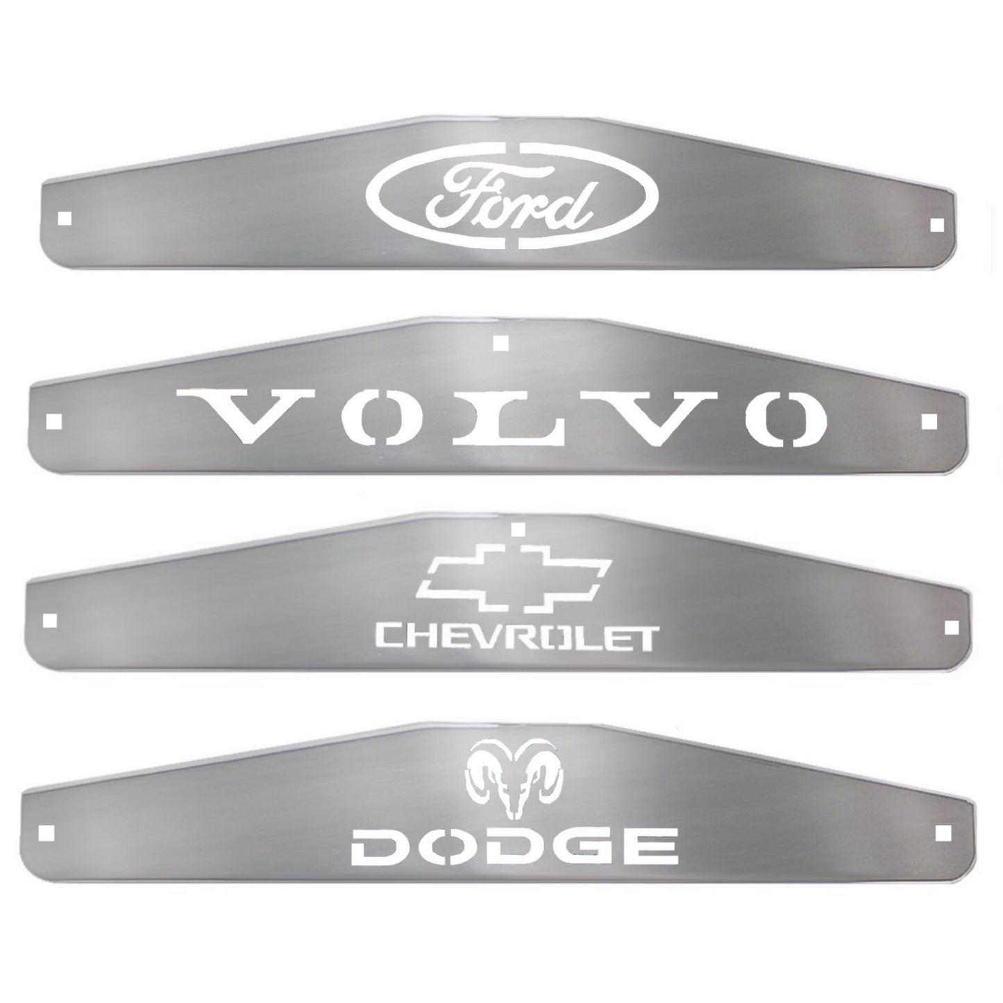 Mud Flap Weights With Logos Sold in Pairs