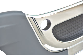 Freightliner Cascadia Bumper With Fog Light Holes And Chrome Stripes