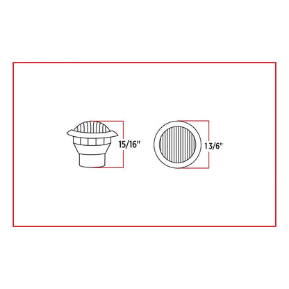 LED Lights 3/4" Amber Marker Round - 3 Diodes