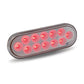 Oval LED Light Red Stop, Turn & Tail to White Back Up- 12 Diodes